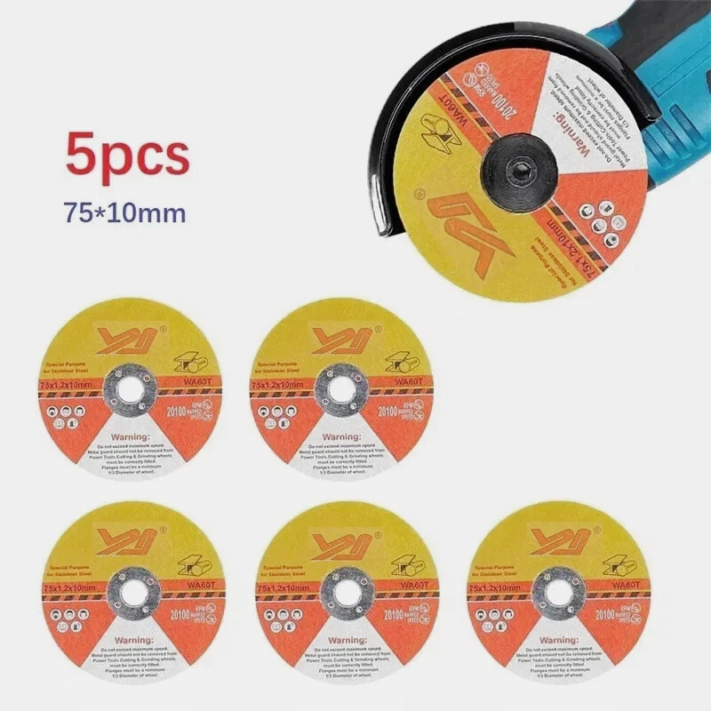 5pcs 75mm Circular Resin Saw Blade Grinding Wheel