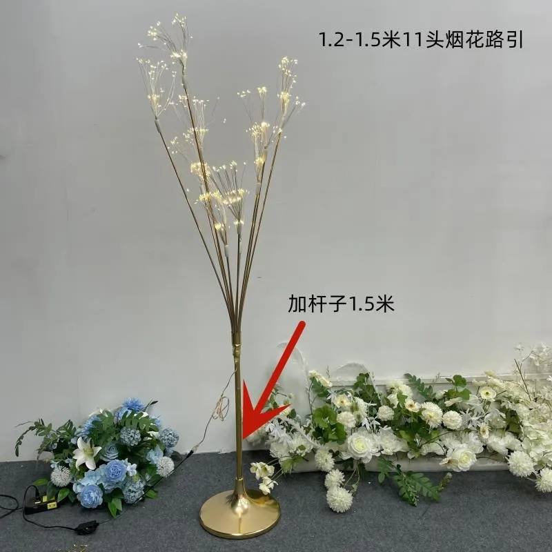 Wedding props, star lights, wedding stage, wrought iron road guide background decoration table, welcome
