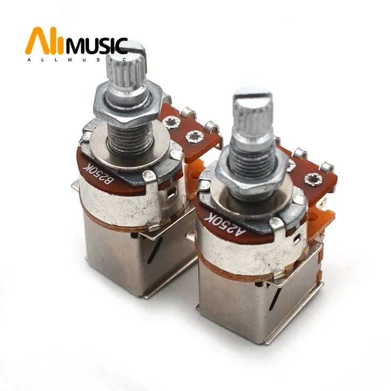 

100 шт. потенциометров A/B 250K для гитары, потенциометры push-pull, детали для гитары