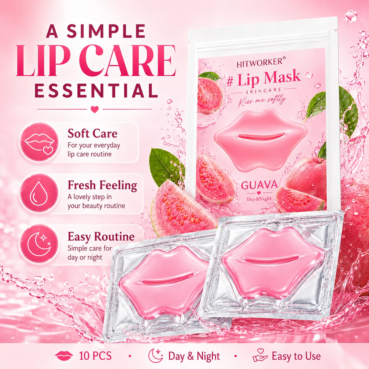 10 stuks Guava Lip Skincare Ma - Skincare Routine recensie en prijs