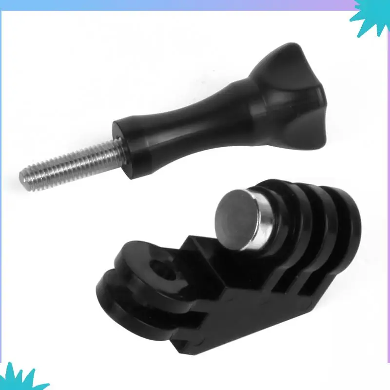 Abzw para gopro 13 12 11 câmera de ação 360 graus de rotação conjunta conector suporte 90 graus cotovelo tripé montagem parafuso adaptador