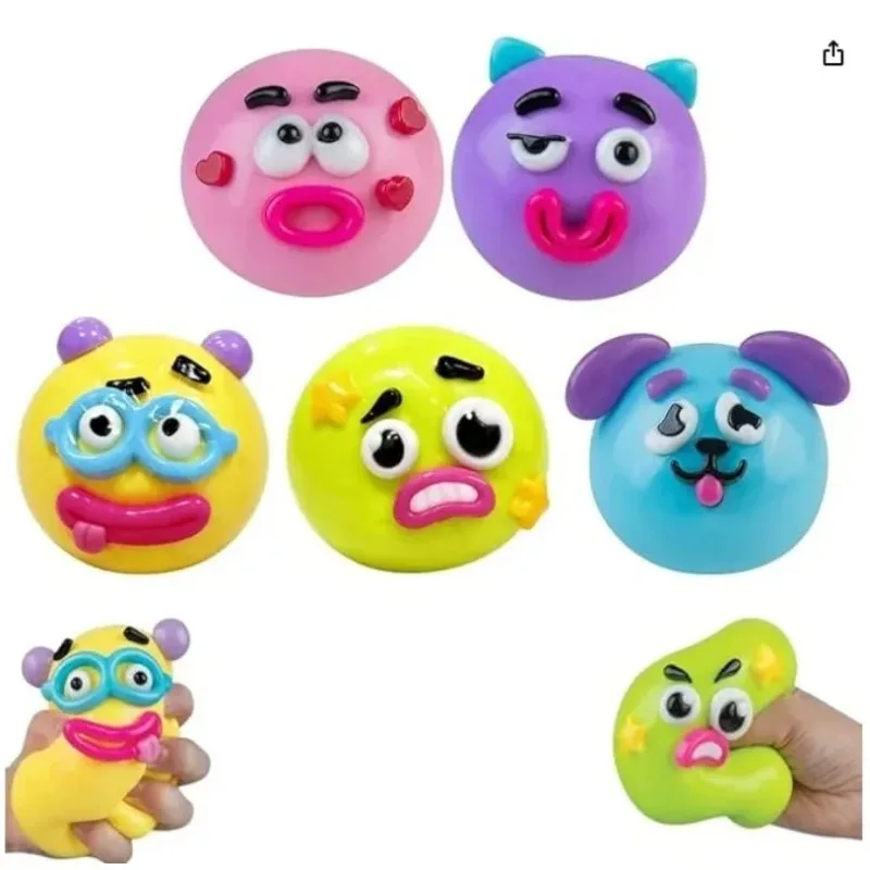 Smushers Squishy, Squishy exchange dog face toys Curiosities, slowly rising foldable soft toys, bulletproof toys.