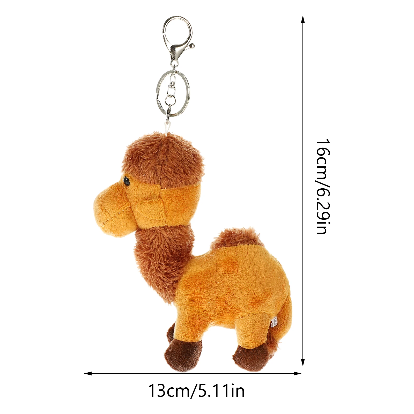 Desert Camel Keychain Plush Animal Toy Pendant Gift Plush Camel Key Chain Pendant For Purse Wallet Backpack Decoration