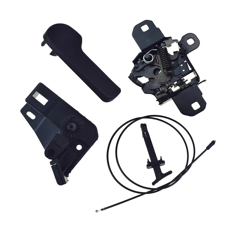 

1J0823509C Car Hood Latch + Release Handle + Bracket + Cable Set For VW Golf Jetta 1J1823533C, 1J0823593B