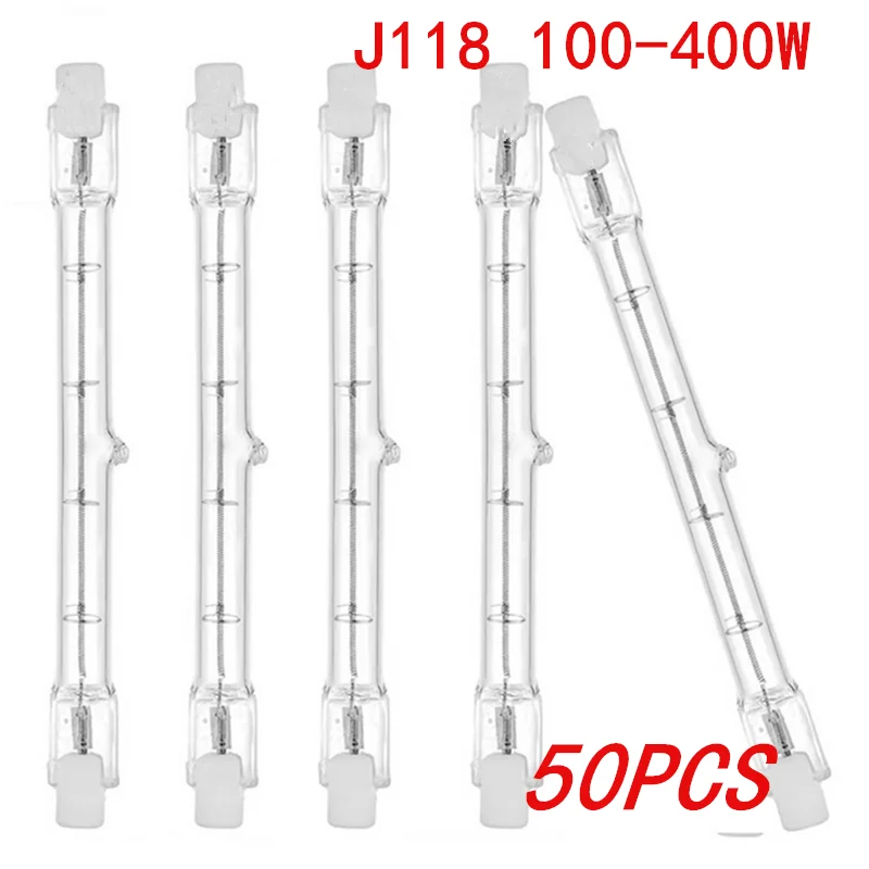 1/5/10/20/50PCS J118 100W 200W 300W 400W R7S LED Glass Tube COB Light Bulb High Power Corn Lamp Replace Halogen Light