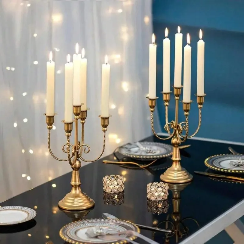 Candle Holders Ideal for Table Decor Wedding Celebrations Romantic Dinners and Home Accents Elegant Props for Events and Parties