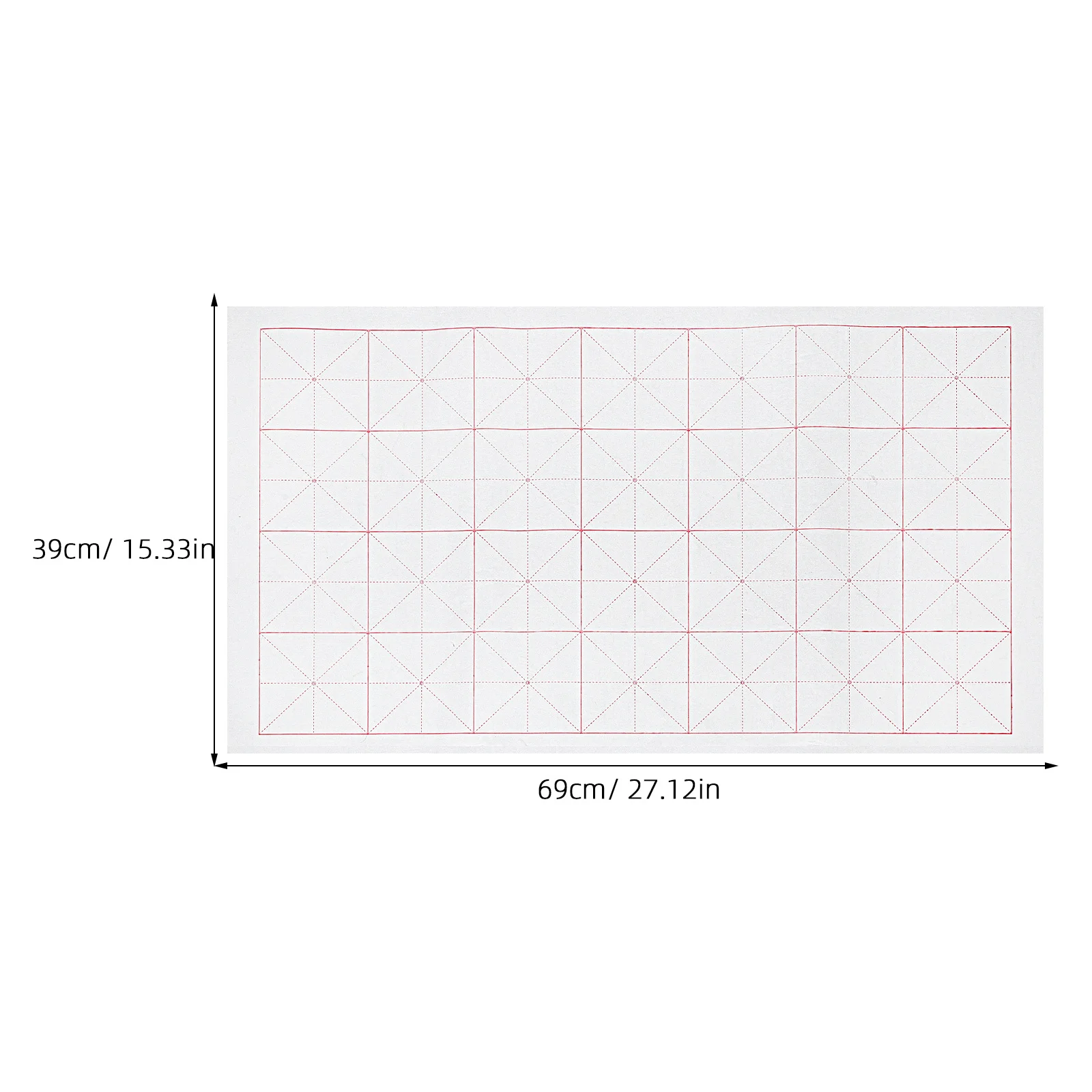 100 ورقة من ورق ممارسة الخط الصيني ورق شوان شبه خام للمبتدئين في الكتابة اليدوية لوازم فنية مقاومة للحبر #3