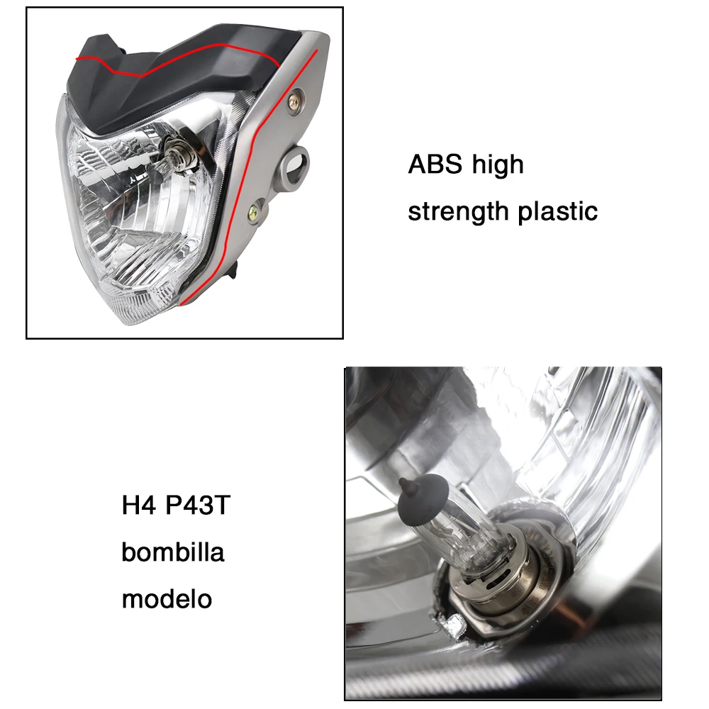 ZSDTRP FZ16 Motorcycle Front Headlight Headlamp Assembly FZ16 Head Light Lamp For Yamaha FZ16 FZER150 YS150