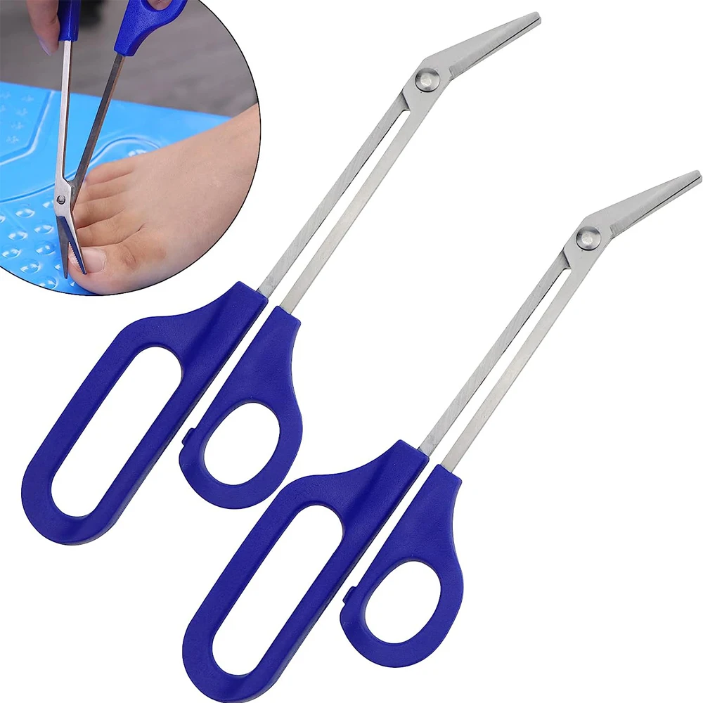 Long Handle Toenail Clippers Scissors Stainless Steel Toe Nail Cuticle Scissors Toenail Cutter Pedicure Manicure Nails Tools