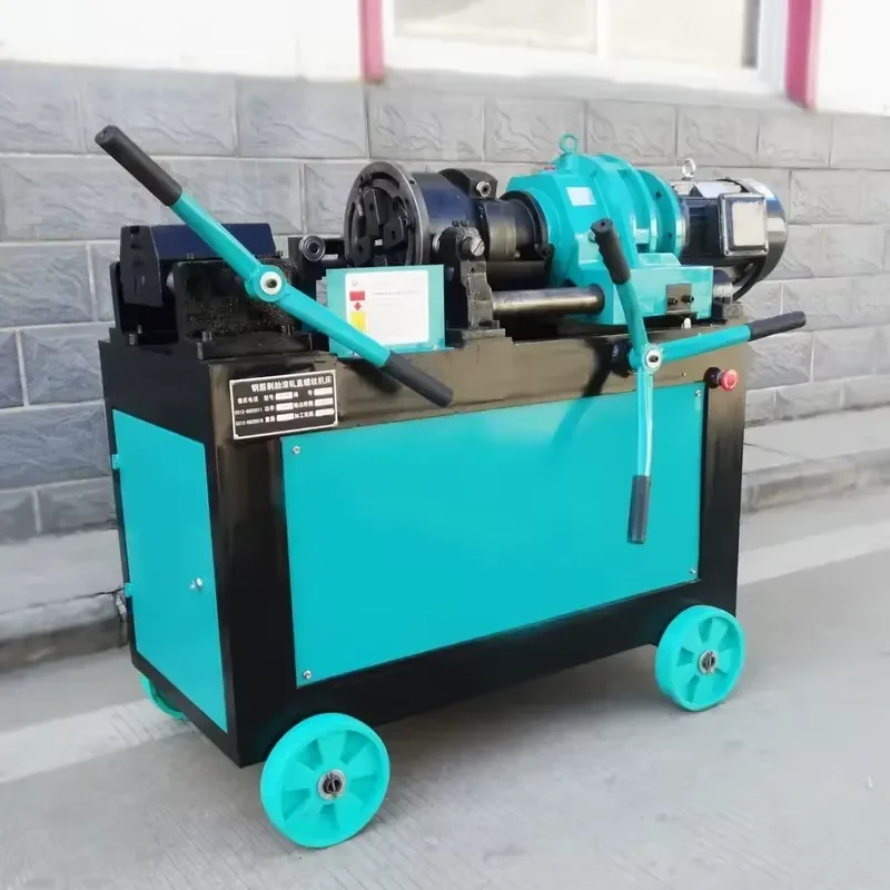 New Automatic Motor-Driven Reinforcing Steel Bar Thread Rolling Machine Rebar Thread Roller/Screw Making Machinery 3-380V