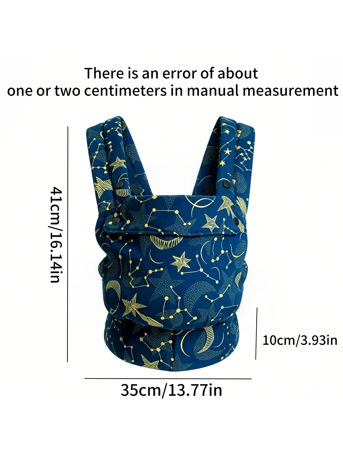 Printed Ergonomic Baby Carrier, Adjustable Shoulder Straps, Hands-Free Baby Sling, Lightweight and Breathable Baby Carrier, Suitable for Newborns to Toddlers, for Outdoor Use in All Seasons, Ideal Newborn Gift for New Moms