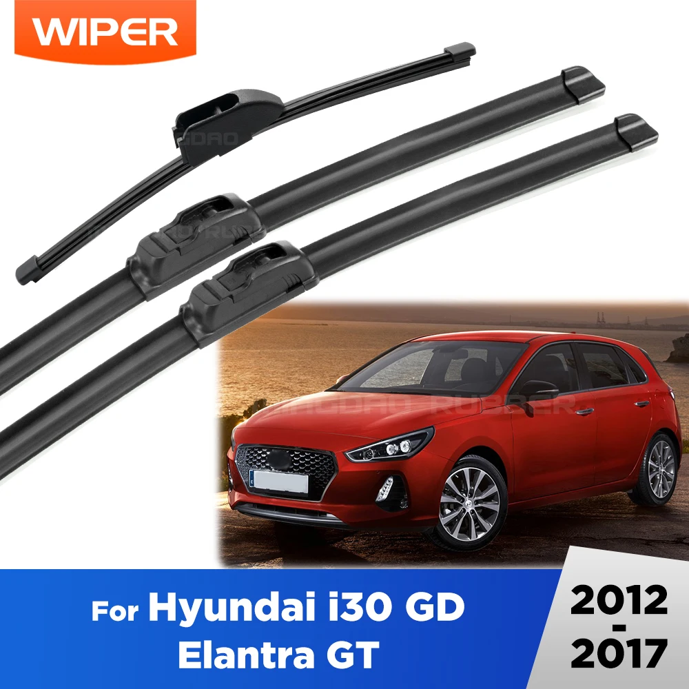 

For Hyundai i30 GD Elantra GT 2012-2017 2013 2014 Wiper Front&Rear Wiper Blades Windshield Windscreen Window Brushes 26"+14"+13"