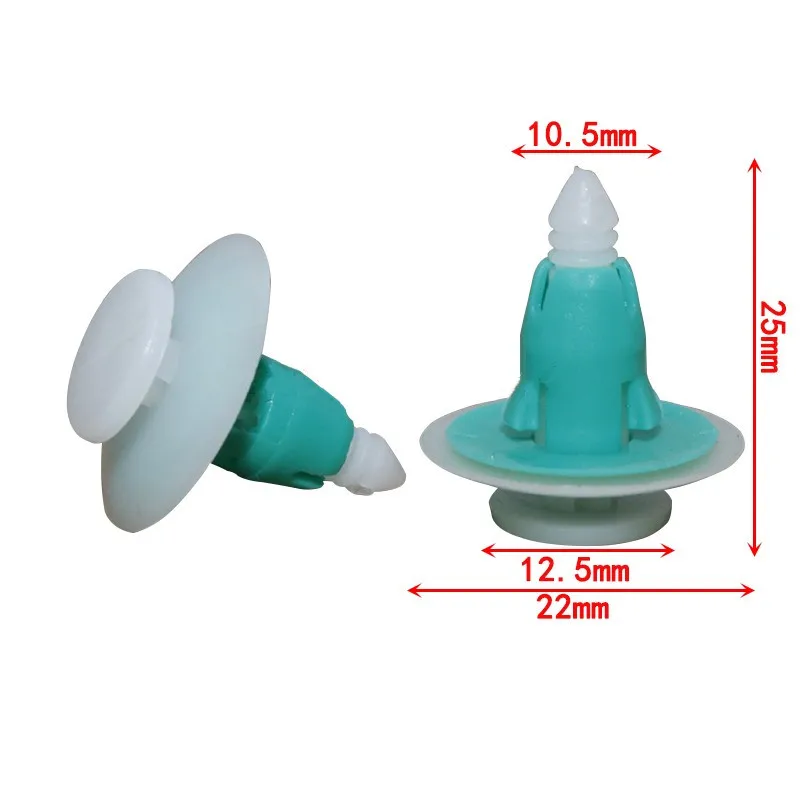 20pcs Chrysler 300C Sebring Auto Door Trim Interior Panel Clip Rivet Green Plastic Fastener for Vehicle