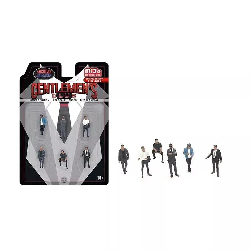 1:64 Scale Model Resin Gentlemen's Club /The BodyGuards Scene Accessory DIY Miniature Action Figure Collection Display Dolls