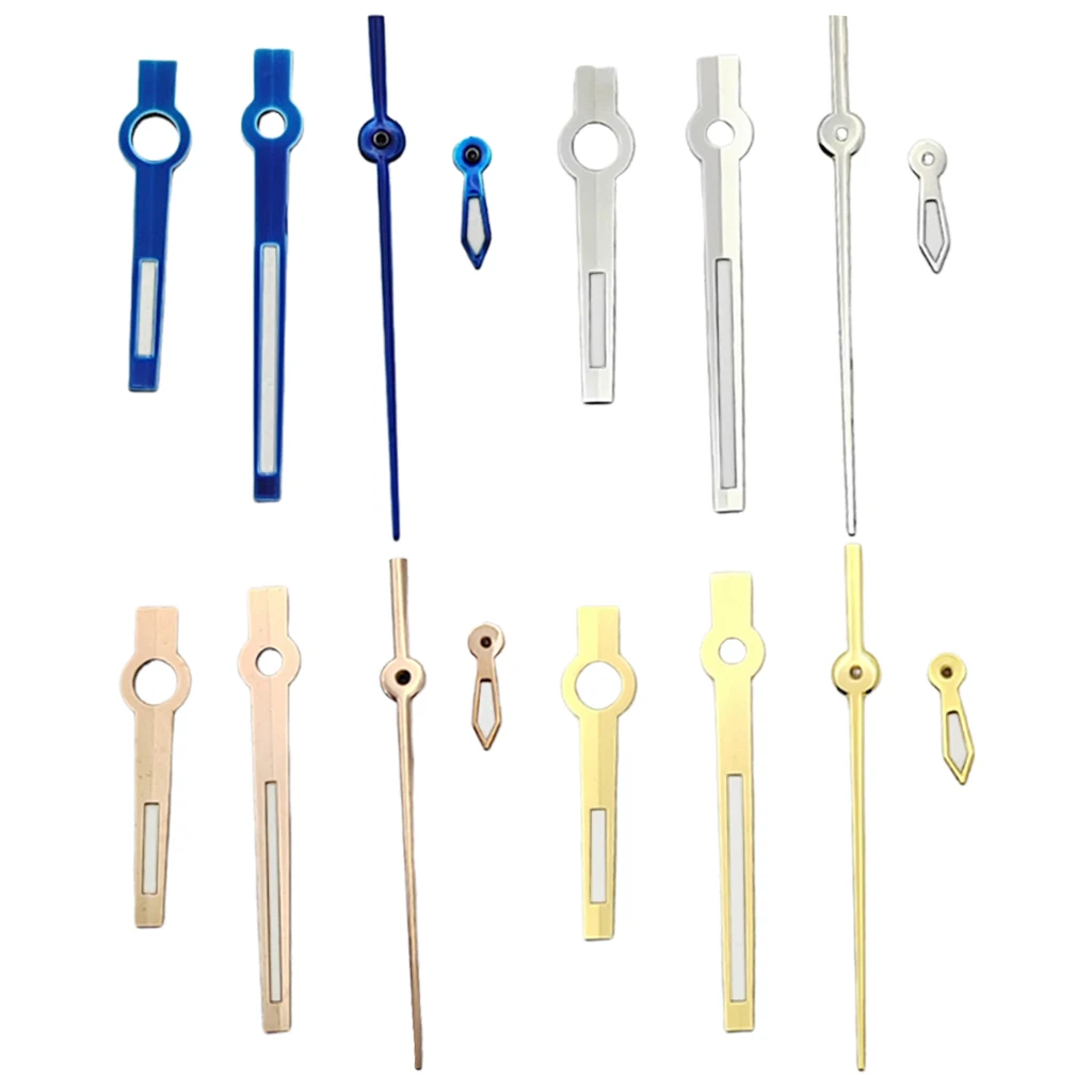 NH39 실버/블루 NH39 시계 바늘 녹색 야광 NH39 자동 무브먼트 시계용 포인터 액세서리 부품