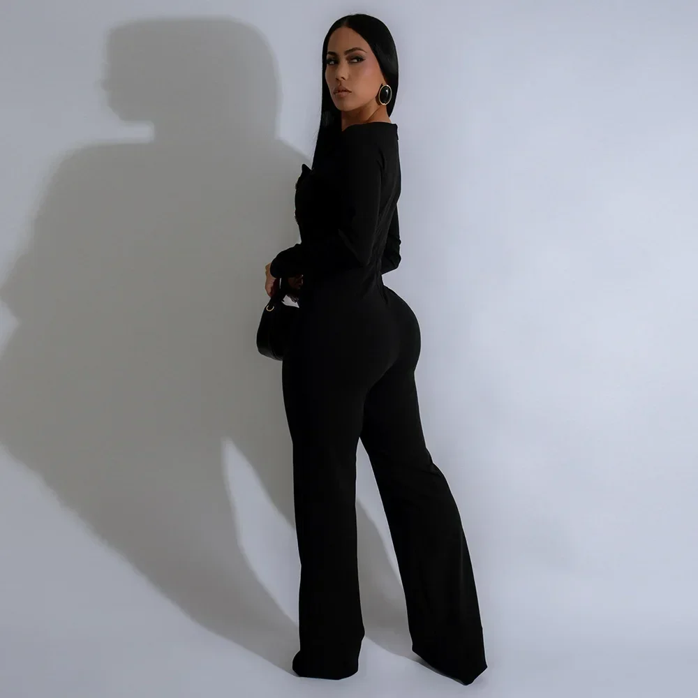 Tute da ragazza irregolari a maniche lunghe con bottoni eleganti 2025 Tute da donna primaverili Abiti Night Club Streetwear One Piece