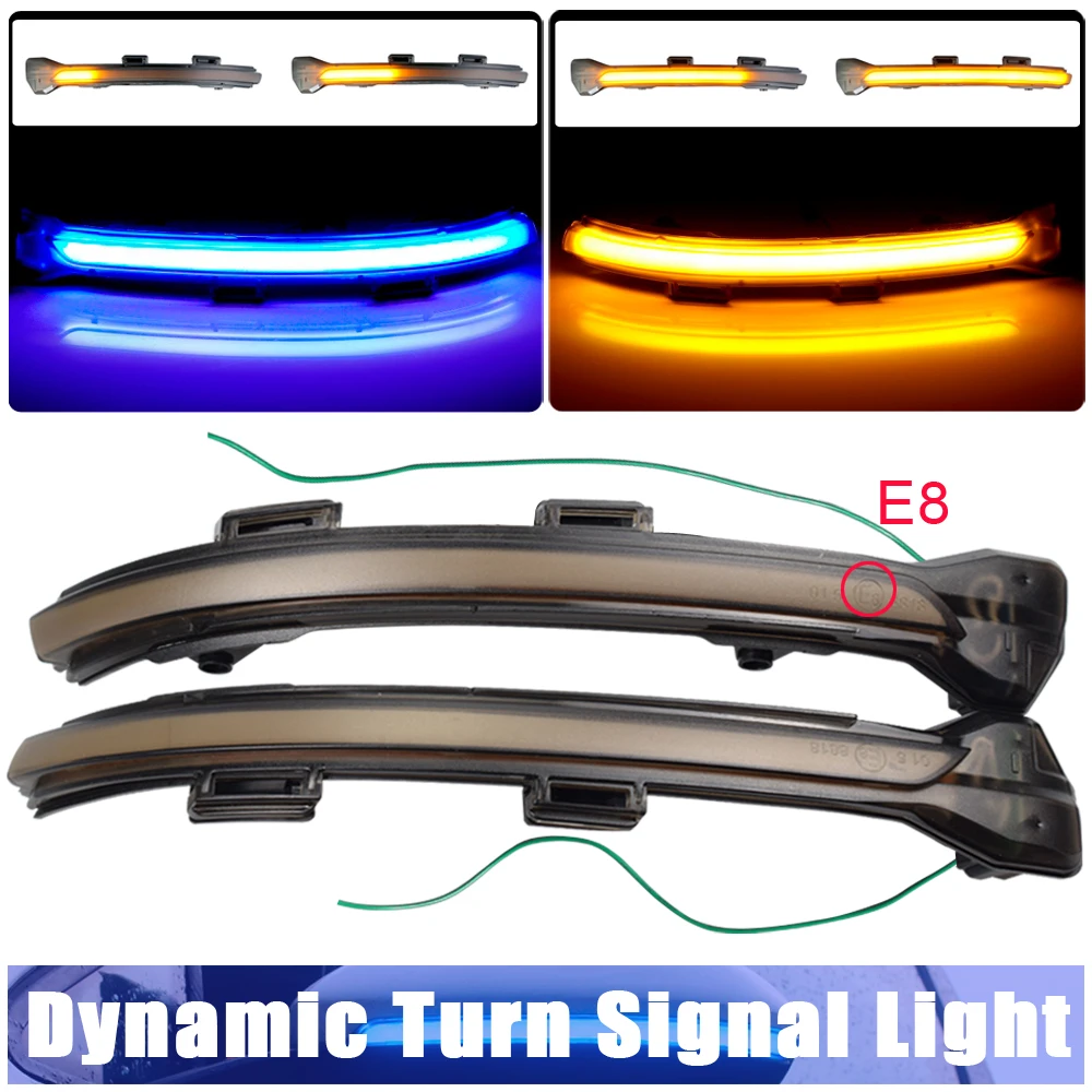 For VW Golf 7 MK7 7.5 GTI R Sportsvan Touran L II LED Dynamic Turn Signal Light Flasher Flowing Water Blinker Flashing Light