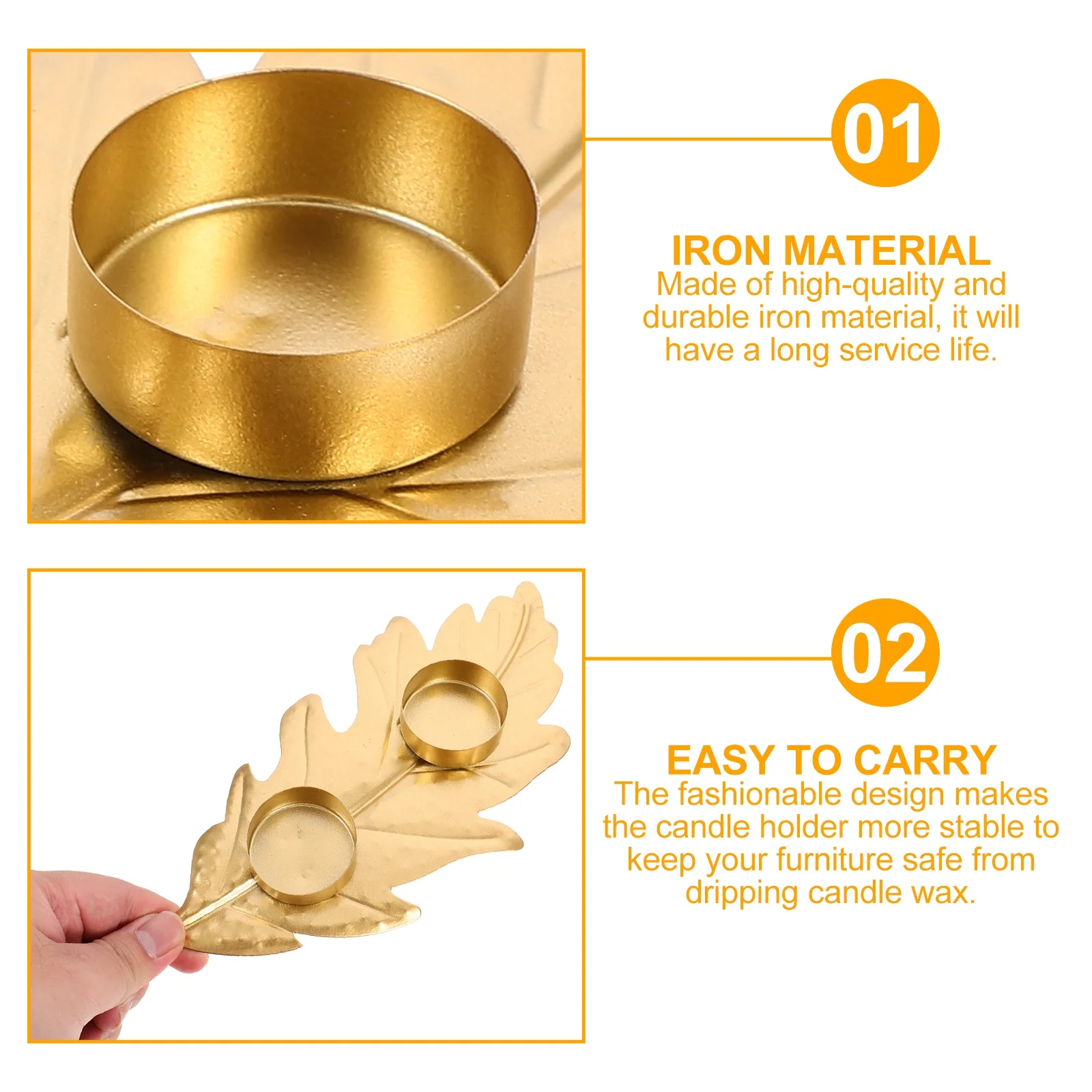 

Holder Delicate Romantic Table Candlestick Candlelight Dinner Decor Stable Wax Protection