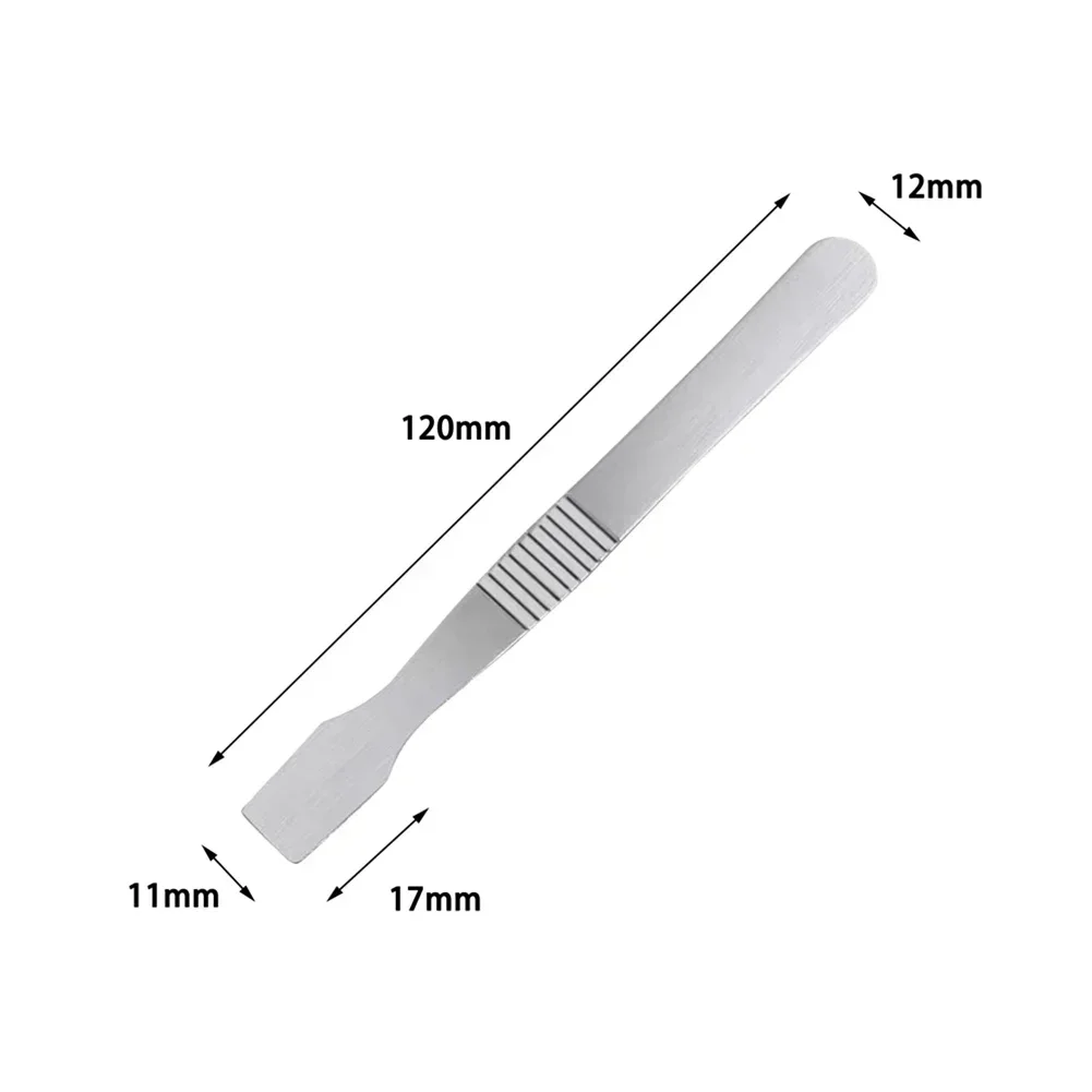 5Pcs Stainless Steel Metal Spudger 120*11mm Solder Paste Spudger Repair Paver Blade Solder Paste Scraper Hand Tool