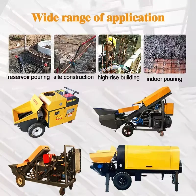 Yg Customization Mini Concrete Pump Machine Diesel Small Portable Concrete Conveying Pumps Price Concrete Pumps Machinery Price