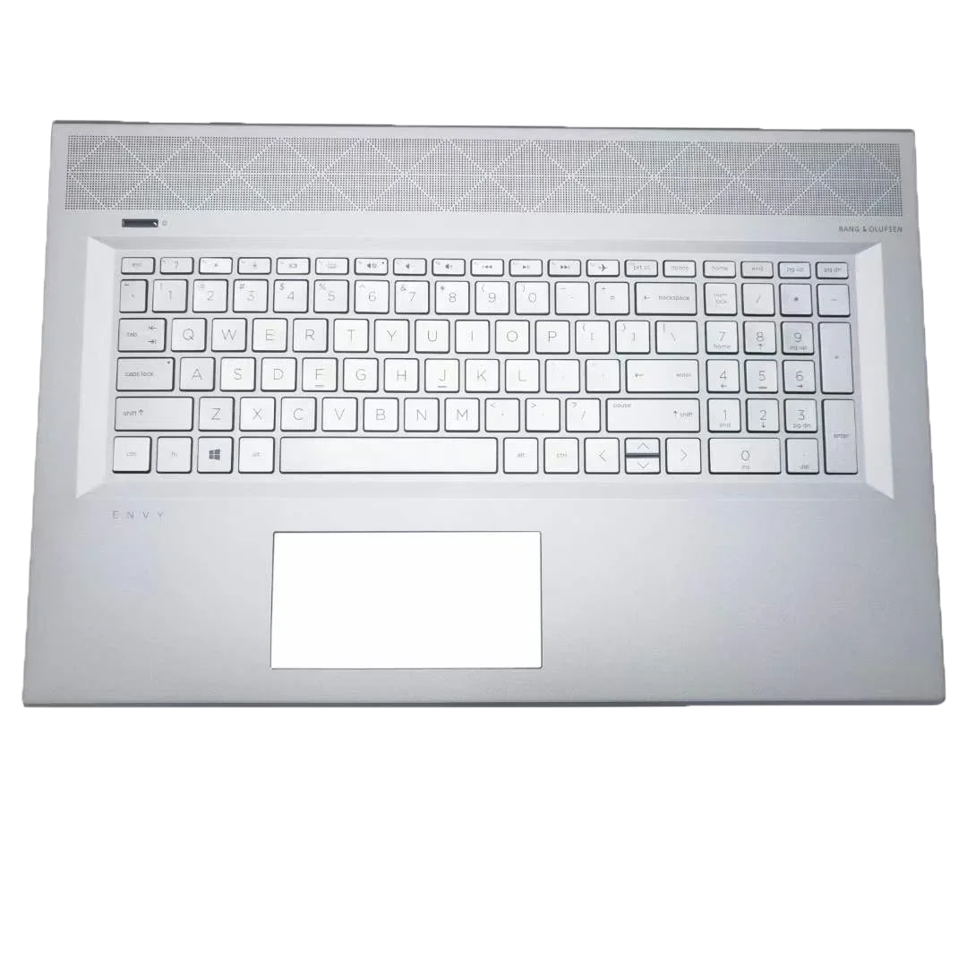 Funda para portátil HP ENVY 17 17-BW 17t-BW TPN-W137, Cubierta superior Con Teclado retroiluminado, L20714-001 plateado, nuevo y Original