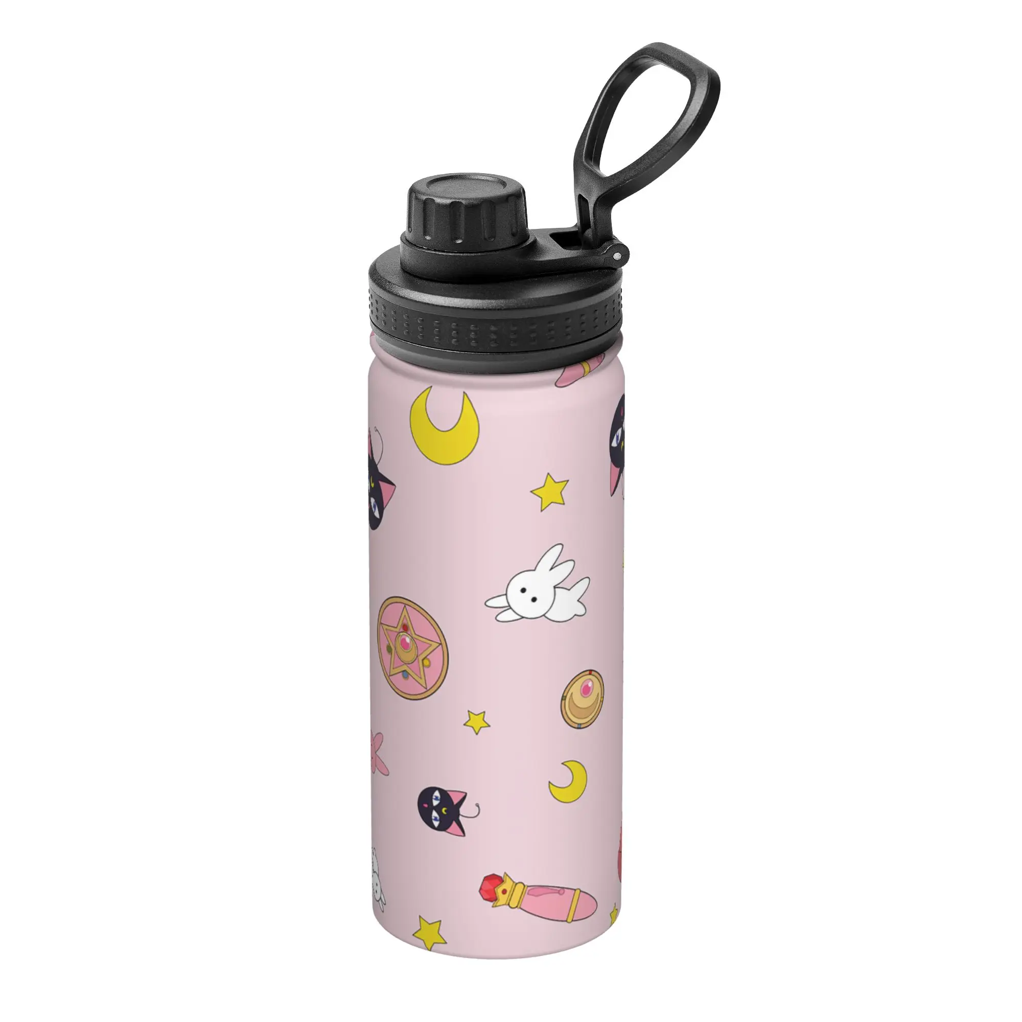 Termo Deportivo Aislado de 18 oz con Diseño de Sailor Moon, Tazas para Café, Termo para Smoothies, Tazas para Té, Botella de Agua