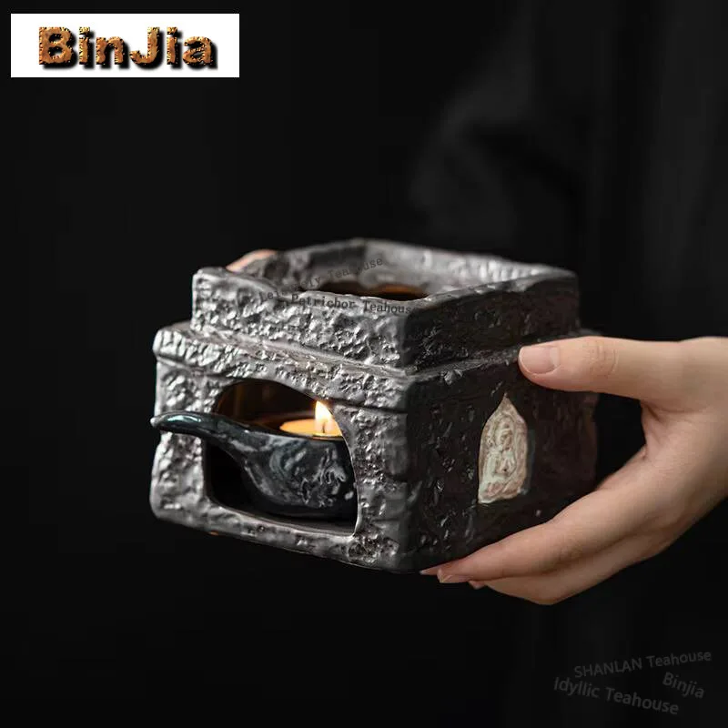 

Грелка для керамики, чайная плита, самовар, свеча, портативная чайная плита, дорожная уличная плоская подогреватель для чая, кухонные аксессуары