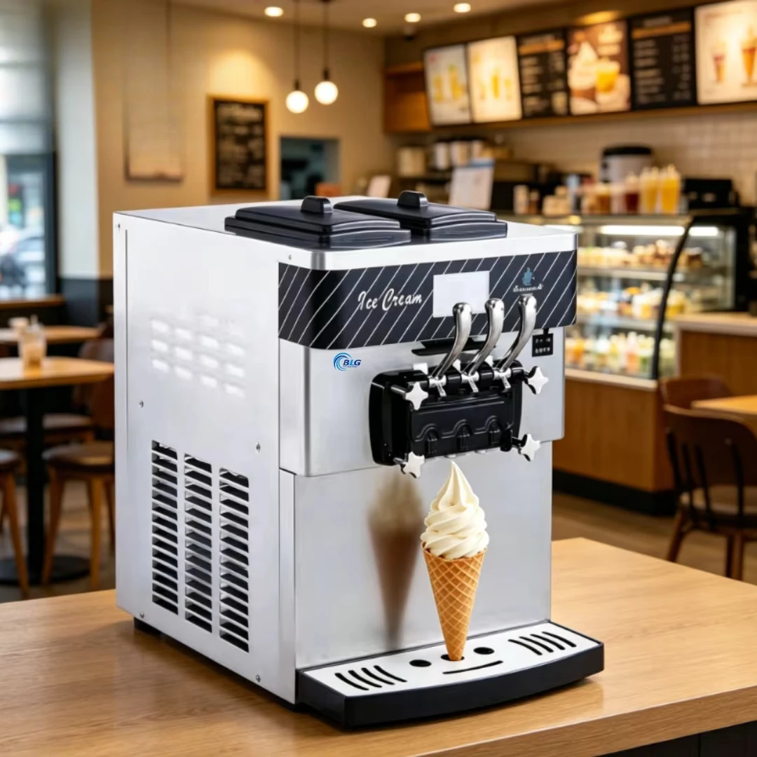 Double Ice Cream Machine Maquina De Helado Commercial Use for Shops Supermarkets Milk Tea Shops Italian Ice Cream Machine