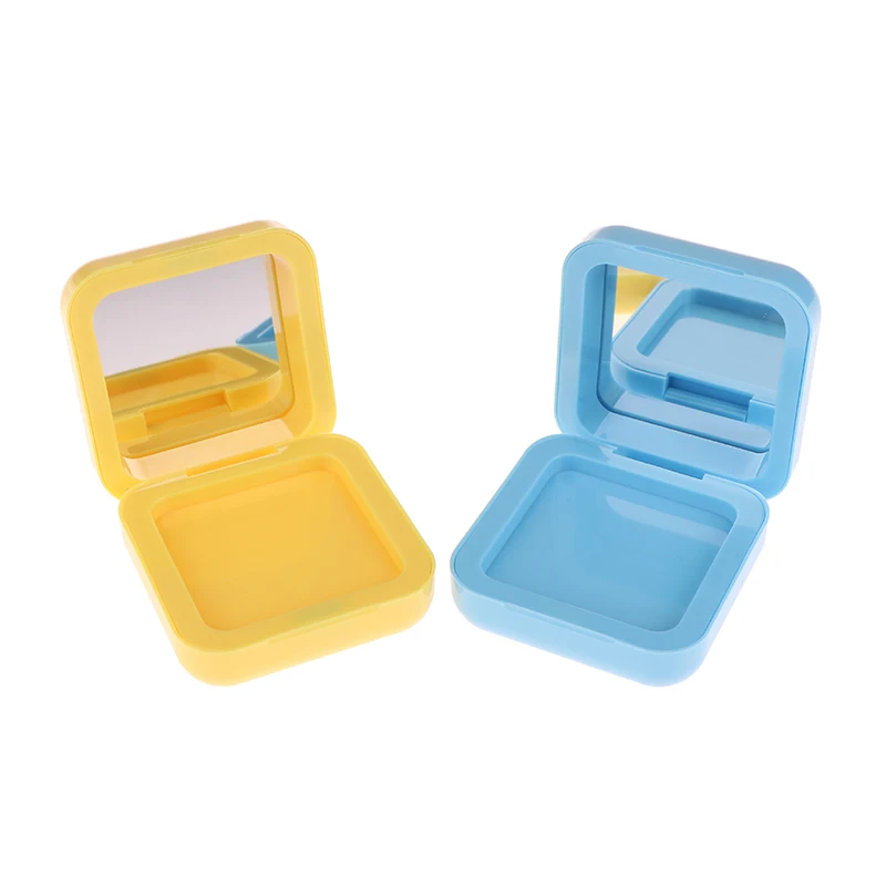 1Box Yellow/Blue Acne Patch Fade Repair Invisible Acne Removal Stickers Cute Concealer Makeup Tool Star Style With Mirror Box