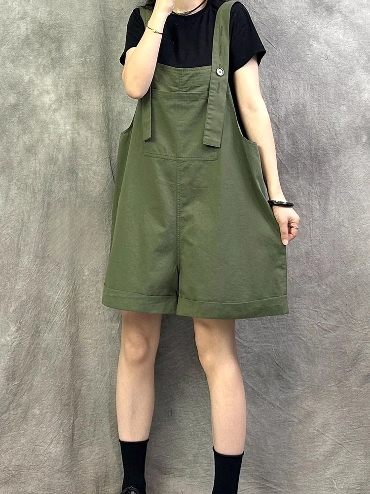 ROUJE SUNG Damen-Arbeitskleidung aus Baumwolle und Leinen, Sommer, neue lockere, lässige Anti-Aging-Schlankheitshose, einteilige Hose, hohe Taille, gerade...