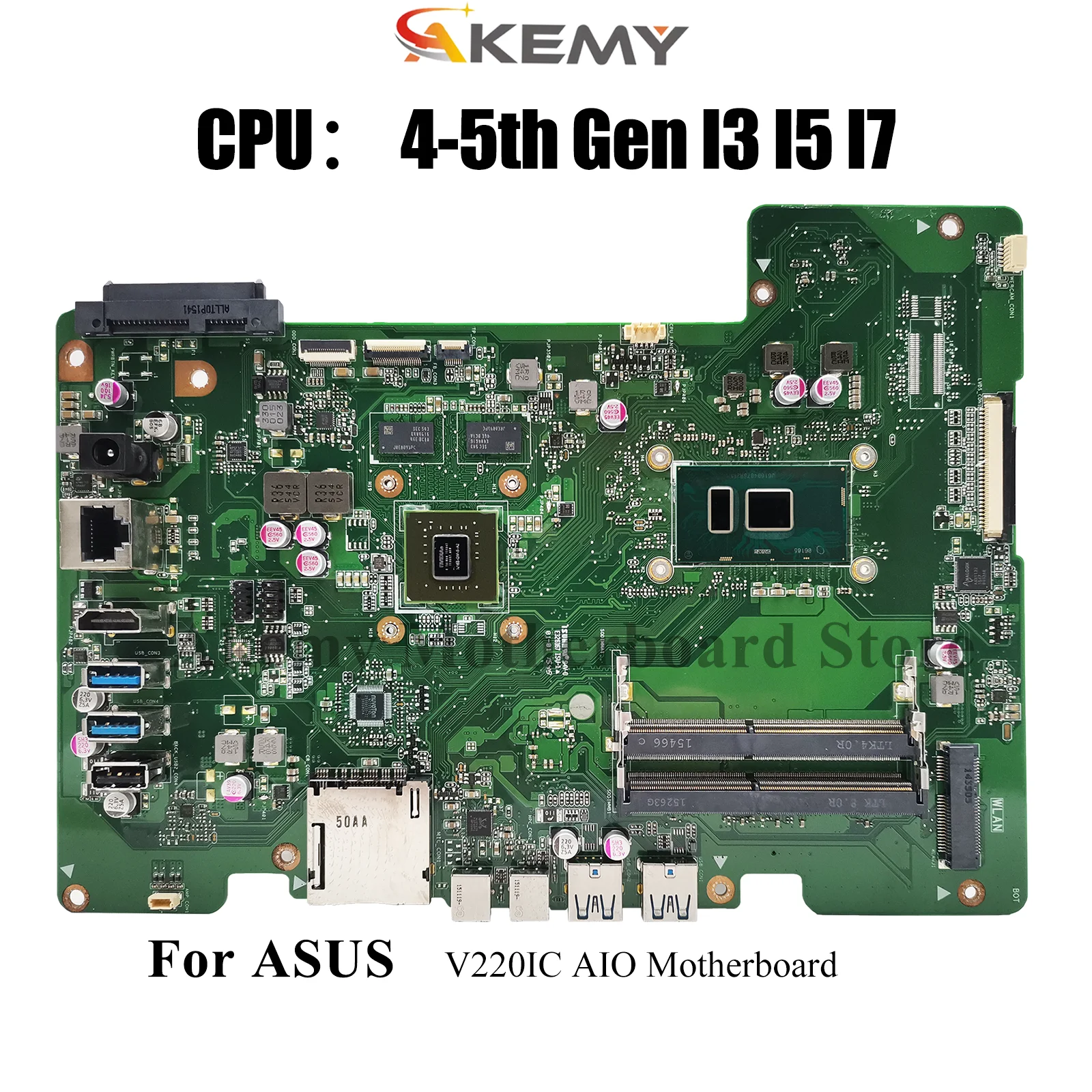 

Материнская плата V220IC для ASUS Vivo AiO V220I V220IC V220IA V220IB с процессором I3 I5 I7, 100% тестирование, ОК, быстрая доставка, stk