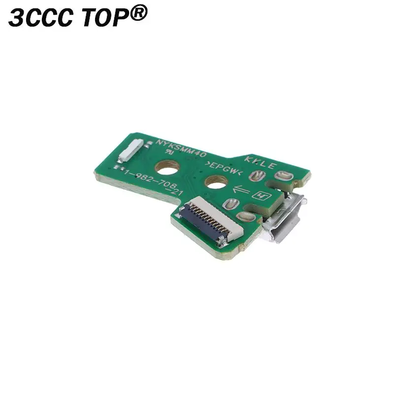 Carregamento USB Porto Socket Board, 12 Pin, Cabo de Fita Flex, PCB Board, Micro USB para PS4 Controller, JDS-055, 050, 1Pc