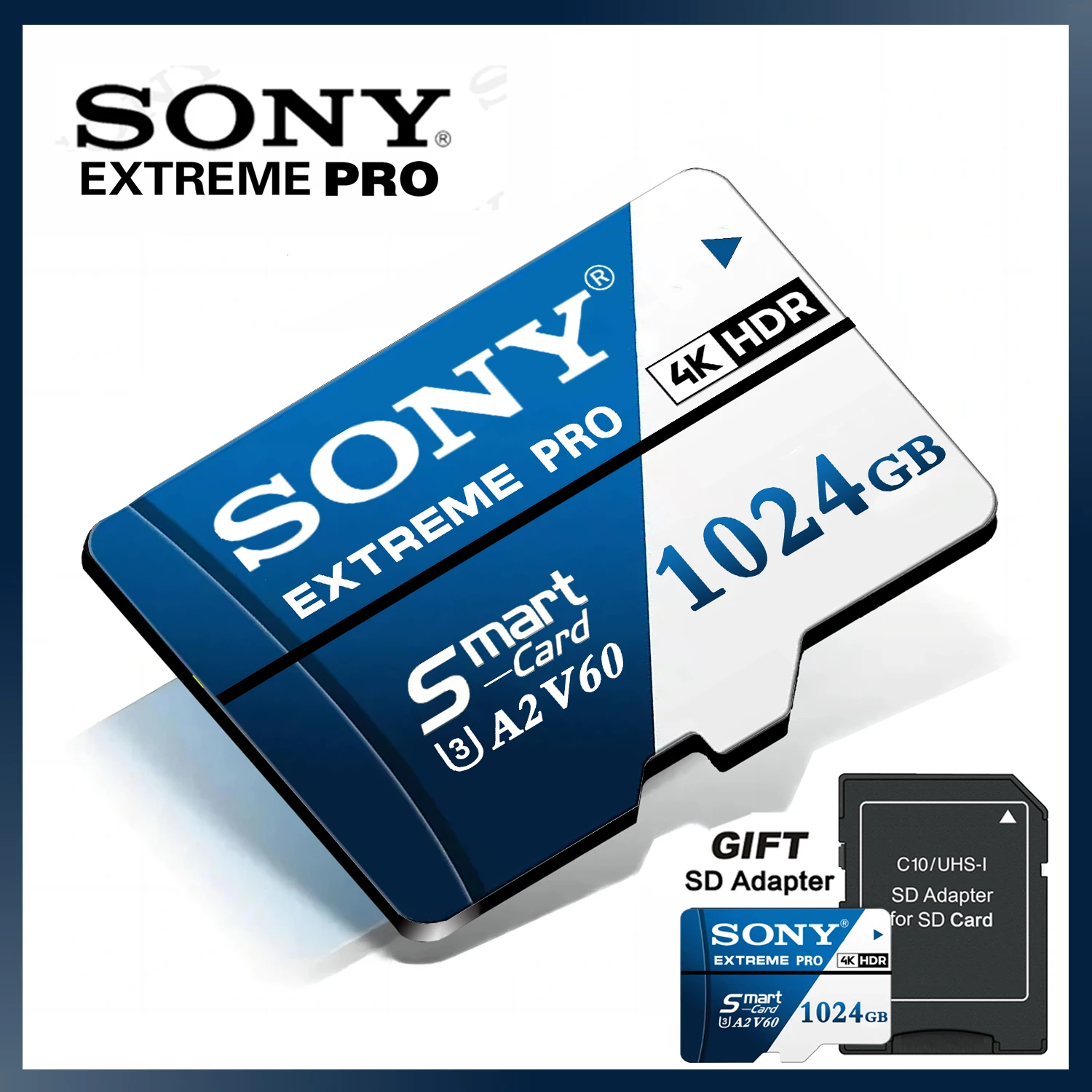 سوني المتطرفة مايكرو بطاقة SD صغيرة عالية السرعة SD بطاقة الذاكرة 128 جيجابايت 256 جيجابايت 512 جيجابايت 1 تيرا بايت TF SD بطاقات فلاش للهاتف المحمول كاميرا الجدول الكمبيوتر