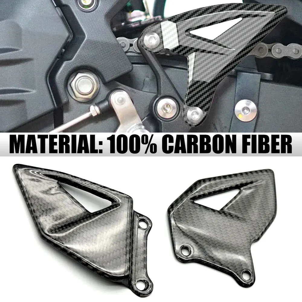 

Motorcycle Carbon Fiber Pedal Heel Protectorfor Honda CBR600RR 2003-2024