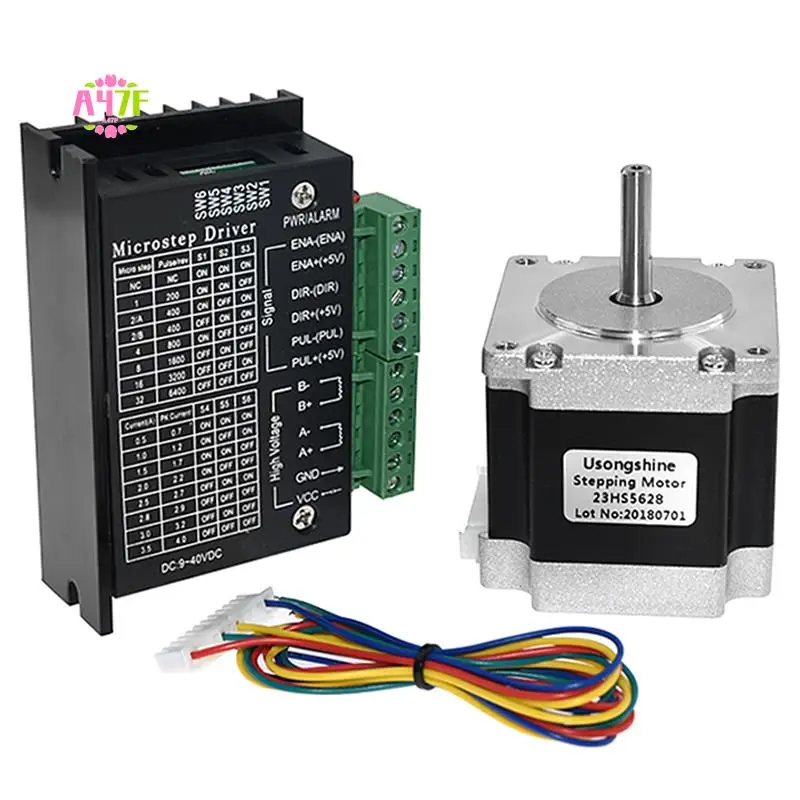 

A47F-Nema 23 23HS5628 Stepper Motor 57 Motor 2.8A With TB6600 Stepper Motor Driver NEMA17 23 For CNC And 3D Printer Part Parts