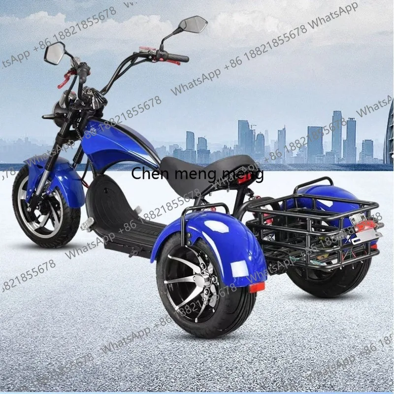 Adult electric three-wheeled battery car, male and female parent-child scooter, non-motorcycle bicycle