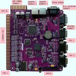 Arcade Entertainment multi game 10 in 1 PCB Videos Gaming Machine rate 40-96% Coin Operation Machine Mainboard Dual Screen out