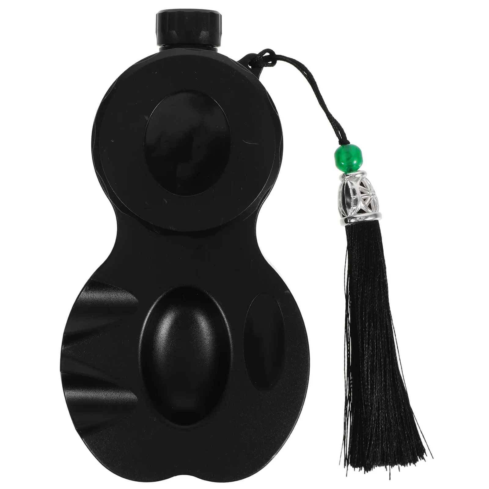 

Portable Sealed Inkstone Covered Ink Tray Lid for Beginners Student Calligraphy Practice Ink Dish Brush Rest Holder