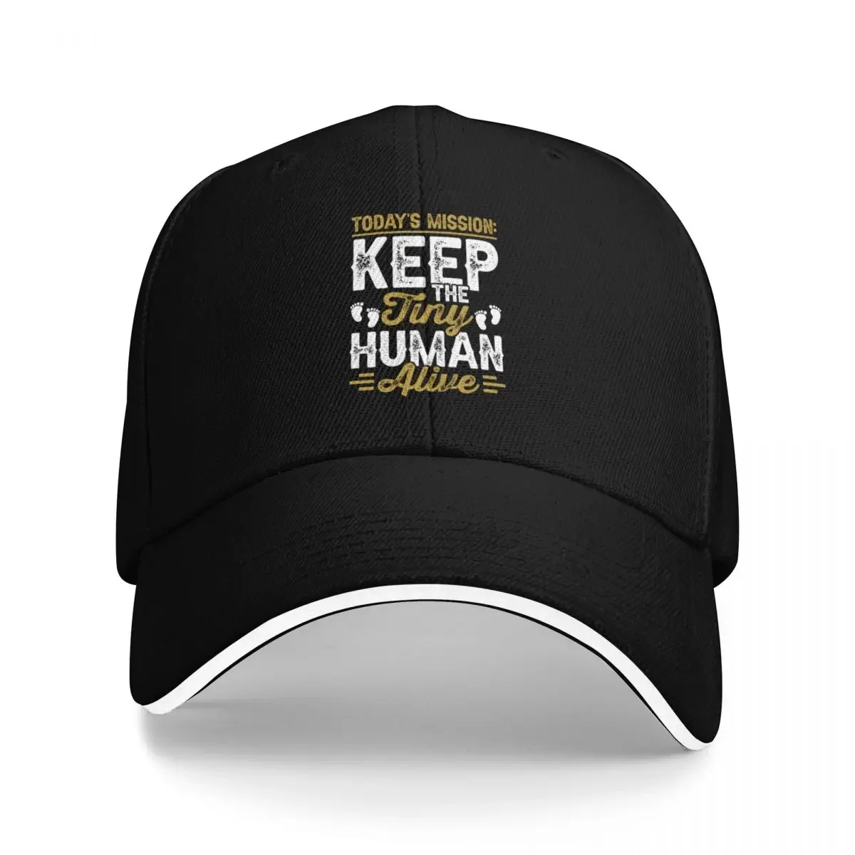 La Mission d'aujourd'hui gardez les petits humains vivants chemise, chemise de vie maman, nouveau t-shirt papa, cadeaux sympas, nouveau papa pour être chemise casquette de Baseball