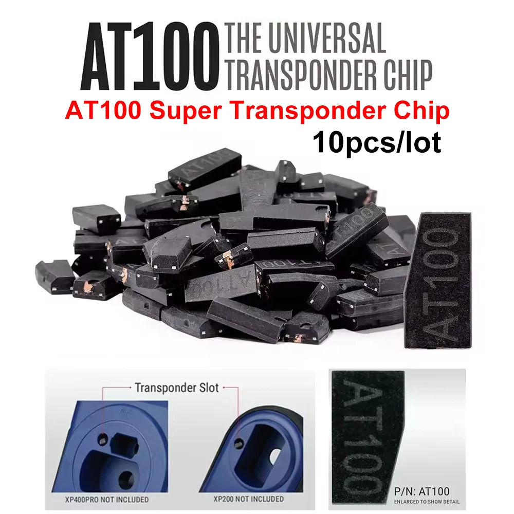 10pcs/lot AT100 Super Transponder Chip Compatible with Autel key programming tools including the KM100, IM508 and IM608 series