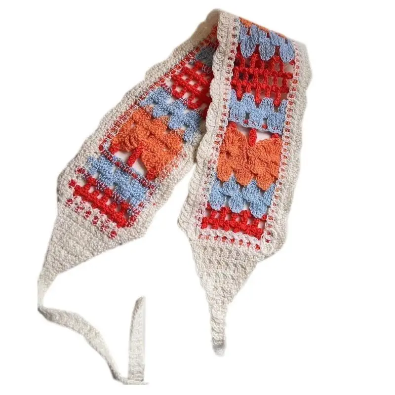 

652F Ethnic Head Wrap Headband Hair Bandanas Country Girls Photo Prop