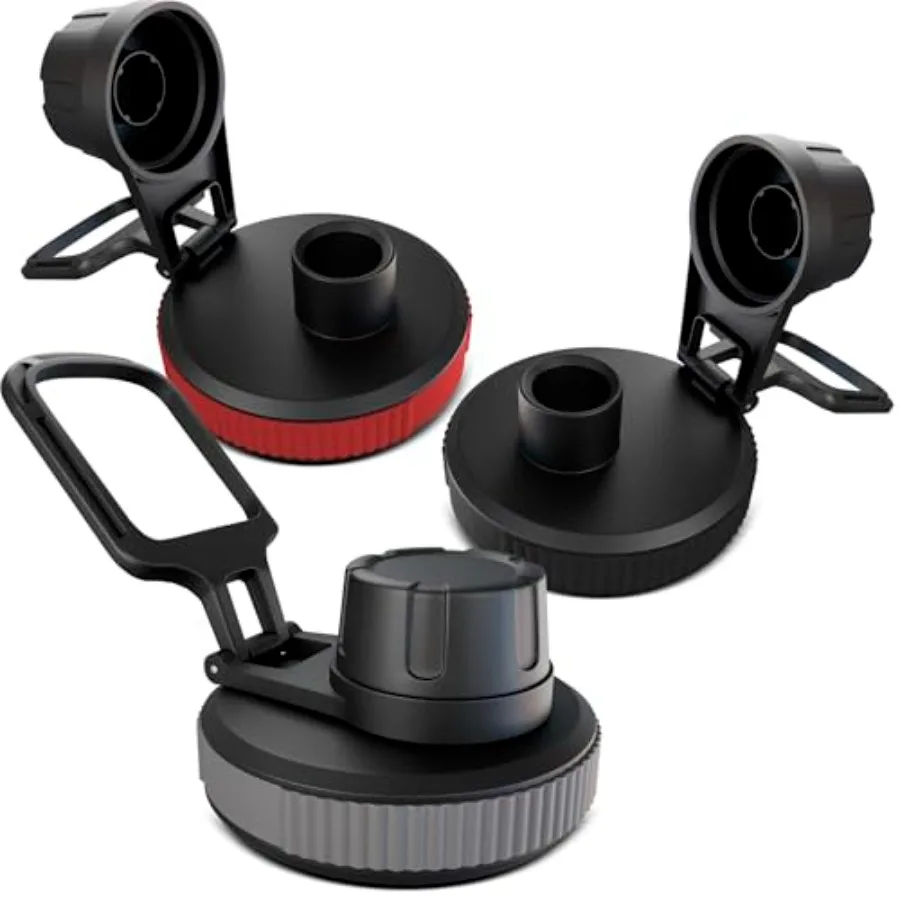 

3 шт. Сменная крышка Замена крышки для широкого горла 12 унций 14 унций 18 унций 32 унции 40 унций 64 унции Герметичная удобная ручка Простота использования