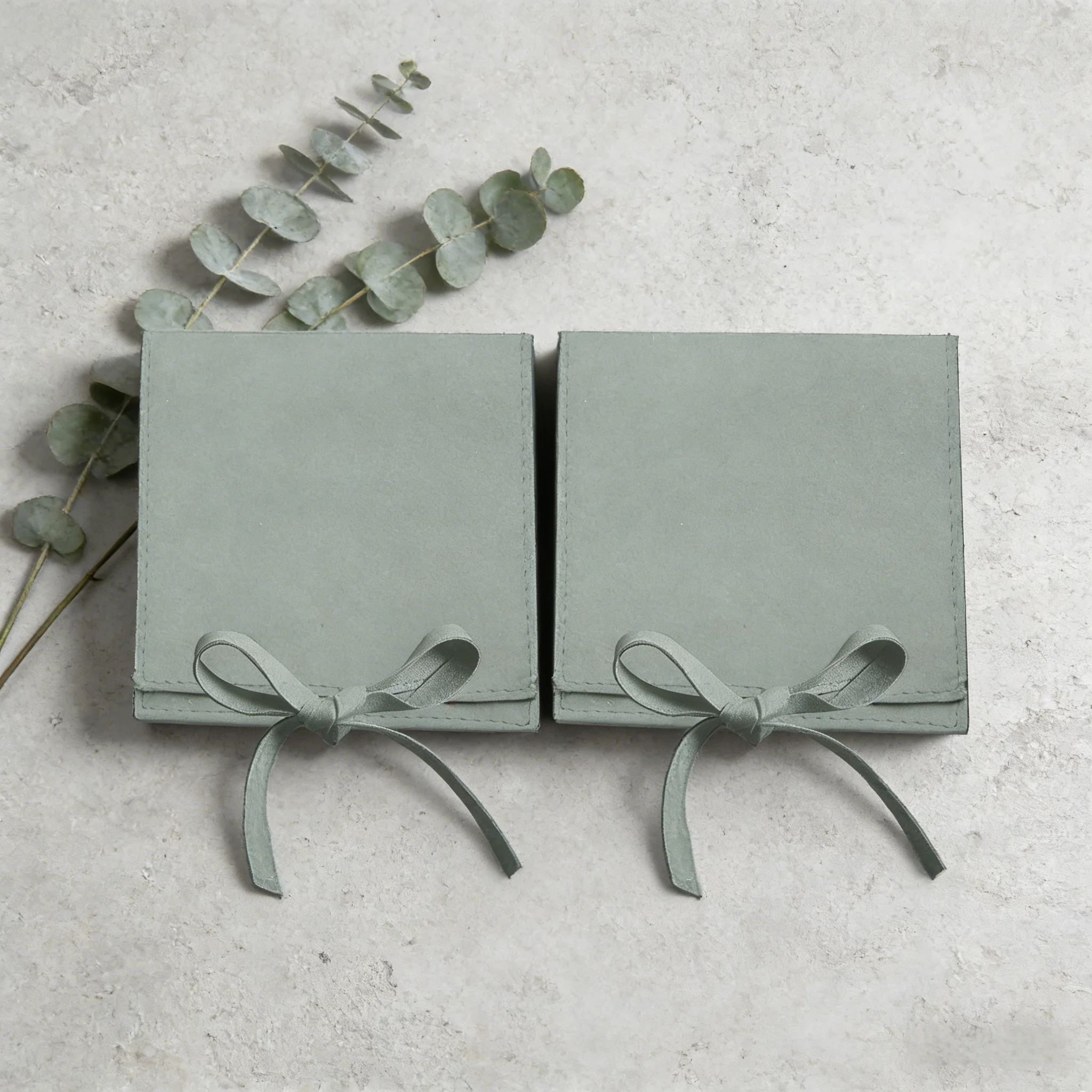 

Зеленые мешочки из микрофибры для упаковки ювелирных изделий, 40 шт., 8×8 см, мини-подарочные пакеты для серег, ожерелий, колец