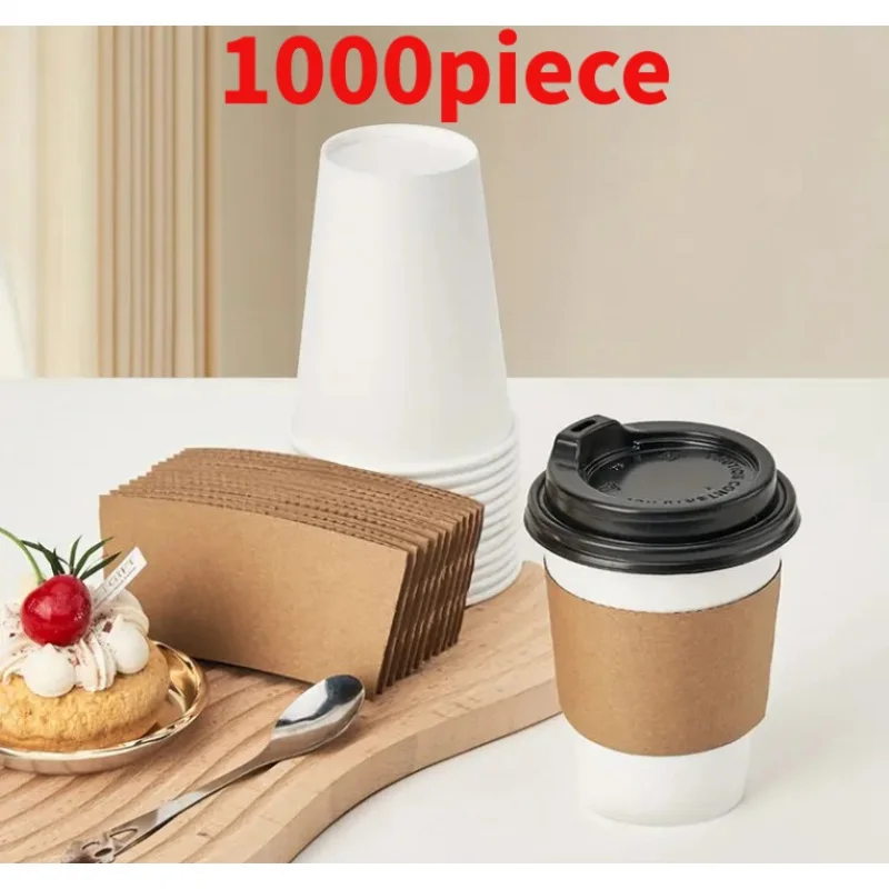 

10 00piece.Custom.coffee cup sleeves with logo Eco Friendly Custom Printed Disposable Hot Drink Paper Coffee Cup Sleeve