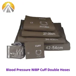 All Sizes In One Set Reusable Blood Pressure NIBP Cuff With Double Tube For Neonates to Adult Size Patient Monitor Double Hose