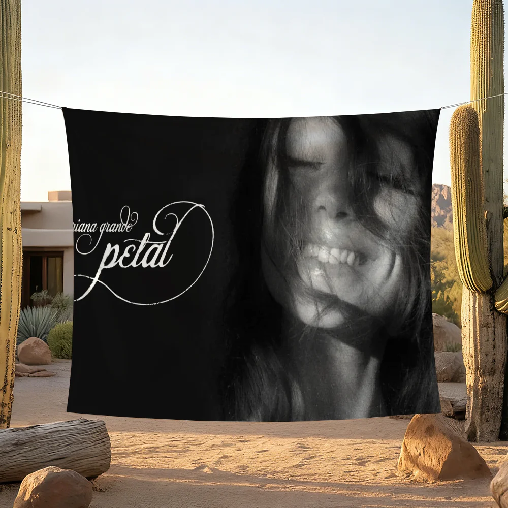 Singer A-Ariana G-Grande Petal Music 2026 flag For Living Room Home Dorm Decor Wall Outdoor Camping Party Banner Gifts