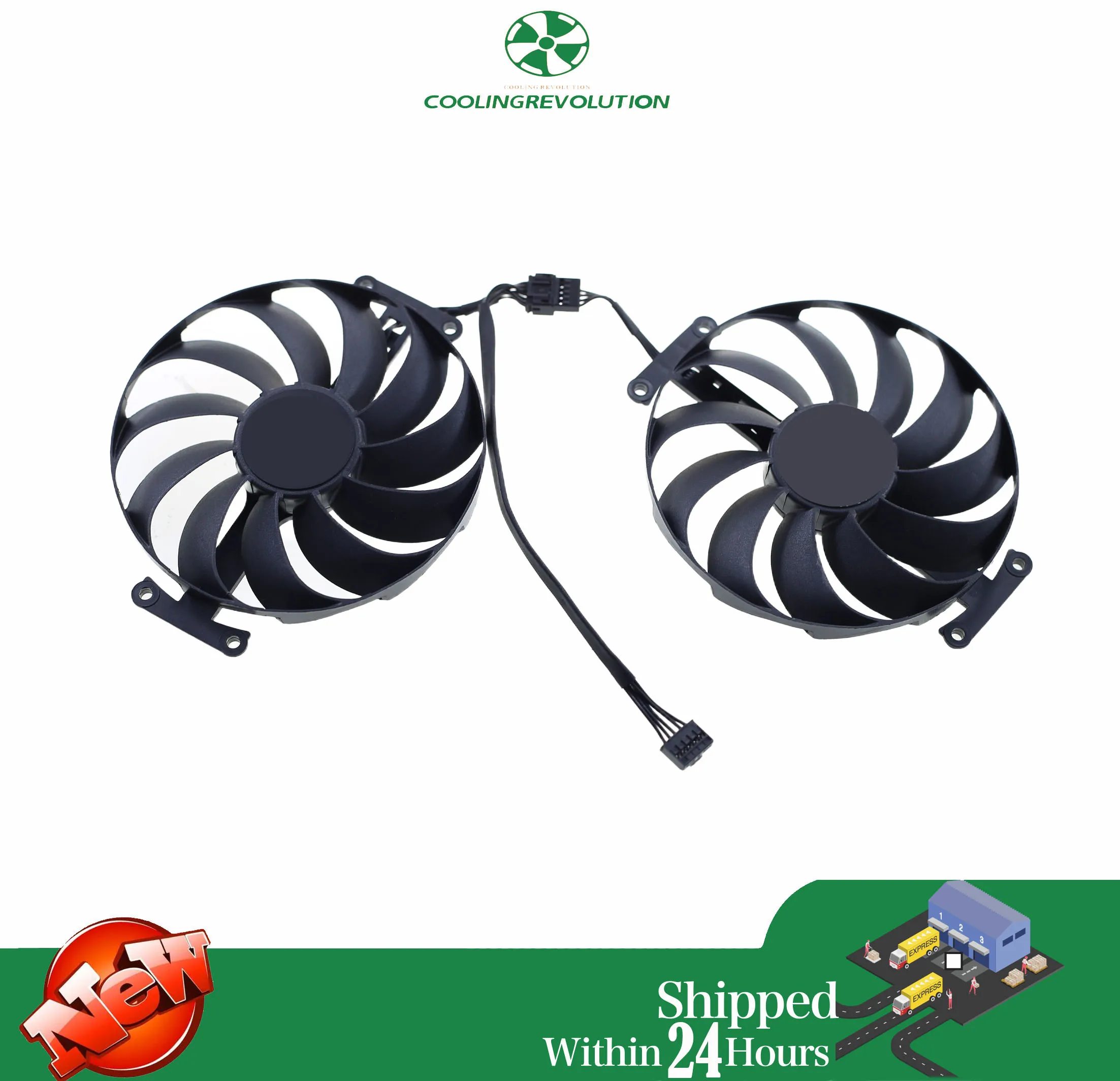 95MM CF1010U12S DC12V 0.45A 5-Pin Graphics Fan for ASUS Dual Radeon RX 6600 6600XT 6700XT Graphics Cooling Fan