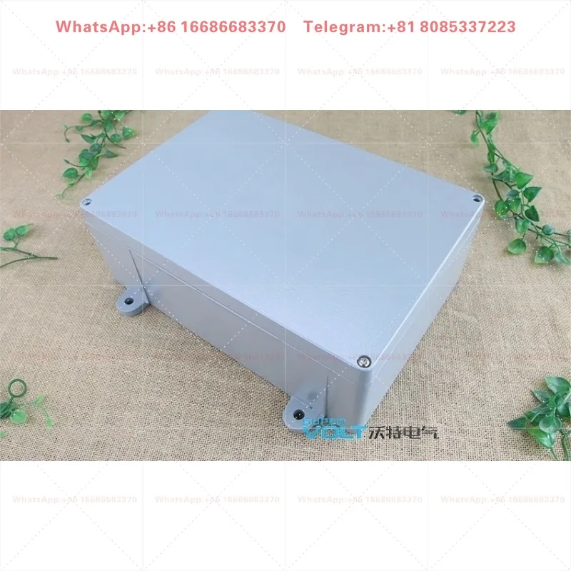 340 * 235 * 120 aluminum die-casting waterproof box, metal shell with ears, metal junction box, outdoor cable box