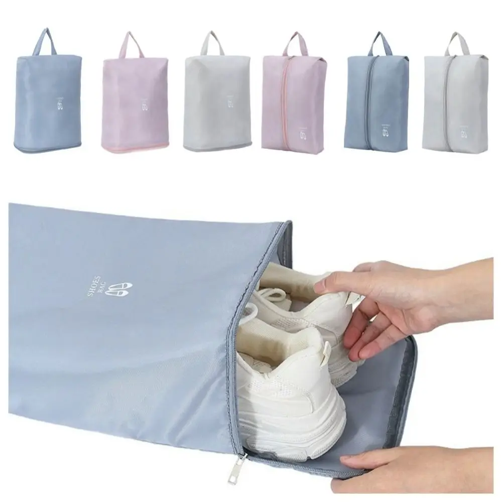 

Convenient Waterproof Travel Shoe Bag Dust-Proof Lightweight Shoe Pouch Organizer Hand-Held Breathable Shoe Carrier Bag Outdoor