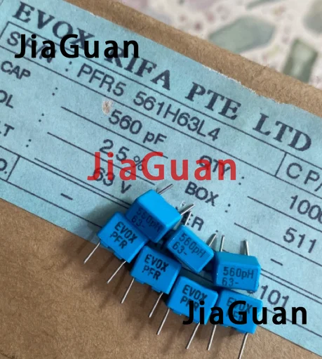 

20PCS NEW EVOX PFR5 560PF 63V P5MM MKP 561/63V film capacitor RIFA PFR 561 560PF/63V free shipping